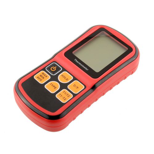 new Portable 2-Channel K-Type Thermocouple Thermometer meter -250~1767°C