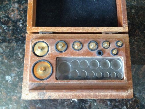 8 piece brass calibration weights for sale