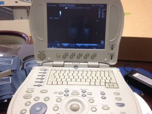 GE LogiqBook Portable Ultrasound System with 8L Linear  Probe - Tested Working!