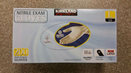 Kirkland Signature Nitrile Exam Gloves - 200 ct. - Large, Latex Free  Single Use