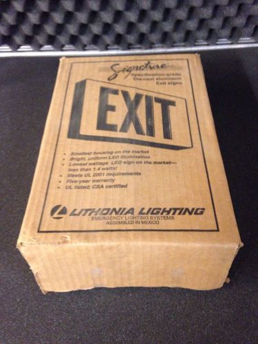 Lithonia Lighting 120/277 EL N Die Cast Emergency L.E.D. Exit Sign - NEW IN BOX