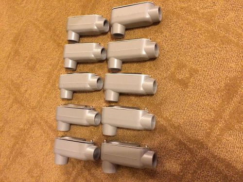 Electrical lot of 10 new appleton 3/4&#034; type lb aluminum conduit body  lb-75acga for sale