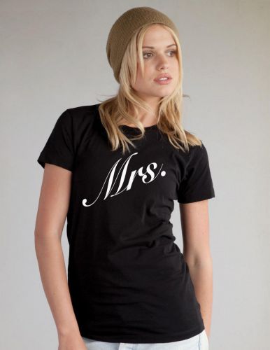 Mrs. T-shirt (Black and White)
