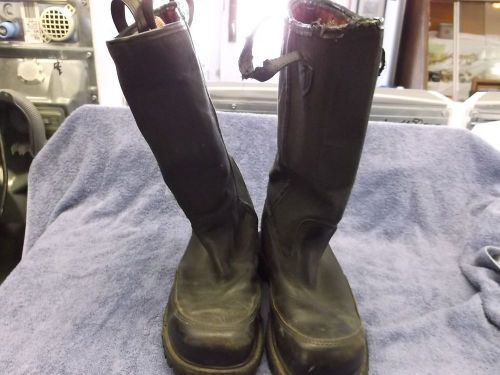 Firefighter crosstech vibram black boots size 8.5 d for sale
