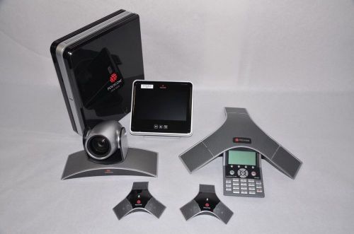 Polycom hdx 8000 hd 1080 eagleeye iii mptz-9 soundstation ip 7000 touch control for sale
