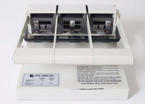 Acco Model 650 Heavy Duty 2 &amp; 3 Hole Paper Punch