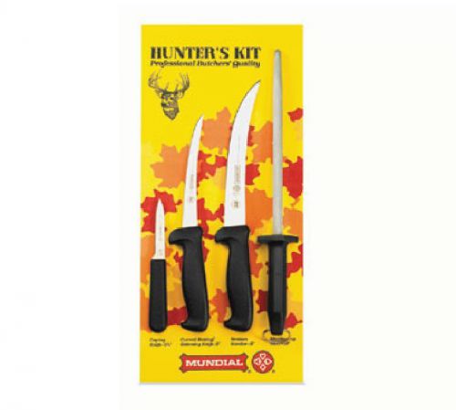 Hunter&#039;s knife kit, black handles, includes (1) 5607-6, 6&#034; curved boning knife for sale