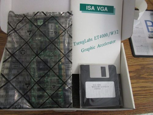 Advantech / Industrial PC Products Model: ET4000/W32 ISA VGA Bd.  New Old Stock&lt;