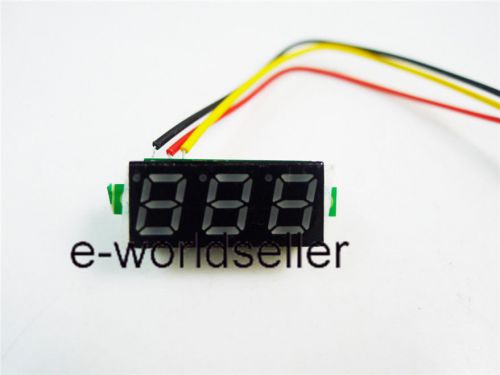 DC 0-100V Testor Voltage Voltmeter Panel 3 Wire Red 0.28&#039;&#039; LED Display