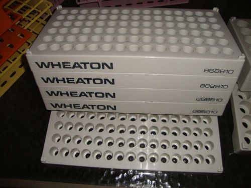 Wheaton polypropylene 90-position 4-8 ml vial 16mm tube rack holder support for sale