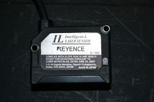 Keyence IL-100 Laser Sensor, Intelligent L Series, 100mm Reference Distance