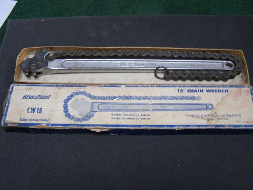 SNAP-ON TOOLS BLUE POINT CW 15 CHAIN WRENCH W / BOX