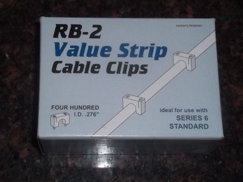 BOX OF 400 INSULATED STAPLES TELECRAFTER RB-2 CABLE CLIP DISH DIRECTV 06WS-VS