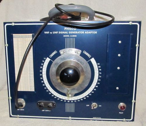 Vintage philco g-8000 vhf-uhf signal generator adaptor j712 for sale