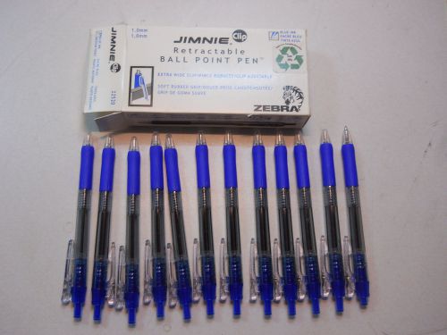 Box of 12 Jimnie Retractable Ball Point Pens With Rubber Grips