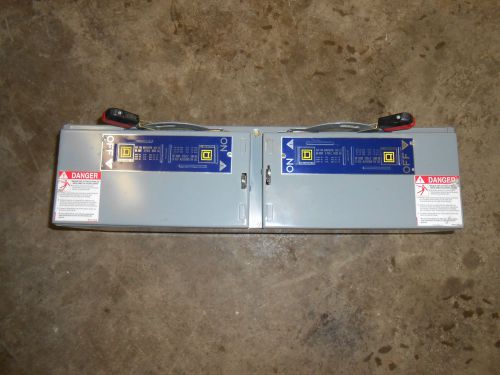 SQUARE D QMB362TW 60 AMP 600 VOLT FUSIBLE TWIN SWITCH