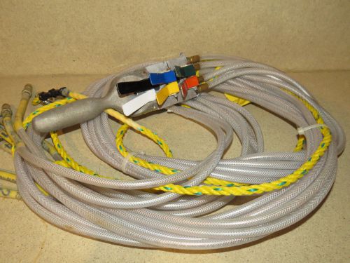 Hoist / crane ? 6 button pneumatic control pendant w/ hose (ho7) for sale