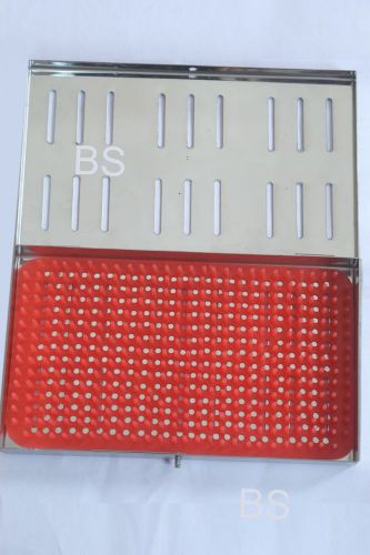 SS  Sterilizing case with Silicone mat Autoclave 12 x 20 cm  ophthalmic