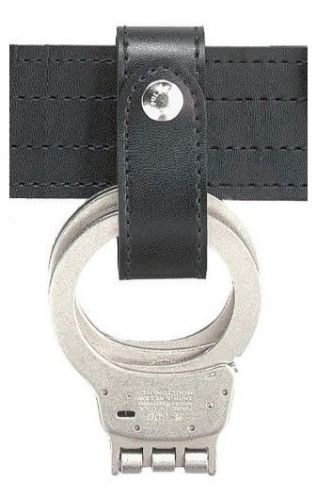 New Authentic Safariland Black Basketweave Handcuff Strap Single Snap 690-4