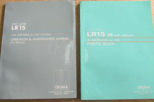 Okuma manuals for cnc lathe lr15 for sale