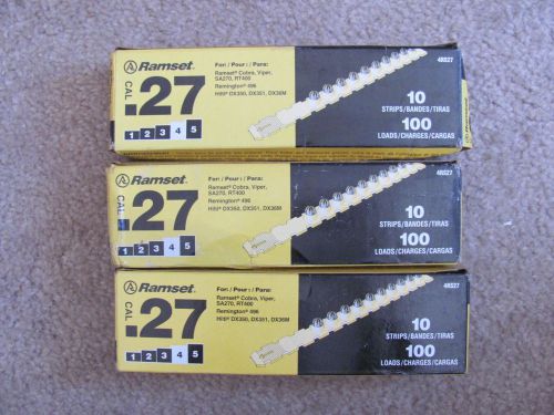 LOT 3 Ramset Load Strips 4RS27 10 Strips/10 Loads Each