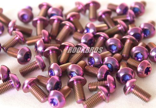 Rockbros titanium ti avid bb5 bb7 disc rotor bolt m5 x 10mm torx purple 120pcs for sale