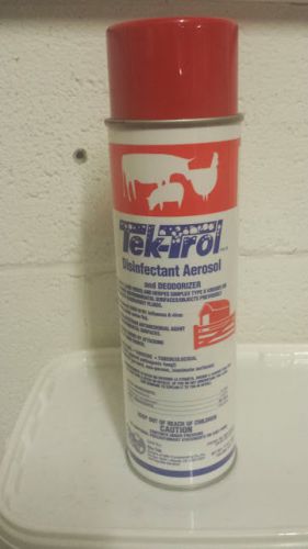 Tektrol Disinfectant Aerosol 17 oz Can Environmental Bacteria Equipment Clothing