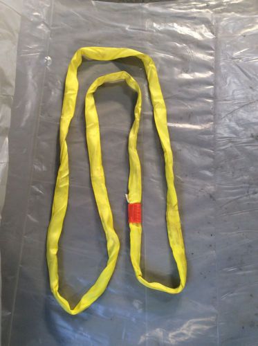 Yellow Endless Polyester Round Sling Tubular 16&#039; Long