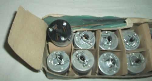 Lot Box of 10 EAGLE Armored Connector 3 Pole 3 Wire ---- 10A 250V  / 15A 125V