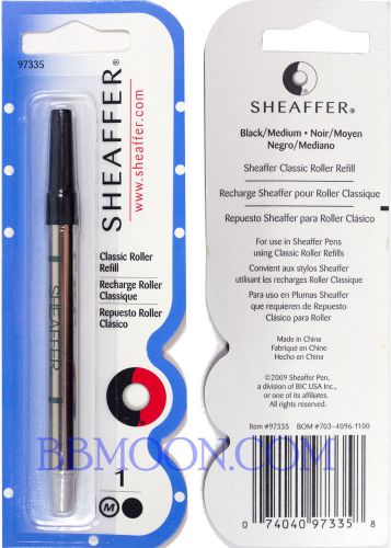 Sheaffer Pen 97335 Rollerball Classic Refill, Medium Point, Black Ink