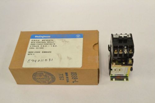 NEW WESTINGHOUSE BFD31L INDUSTRIAL CONTROL 24V-DC COIL RELAY 250V-DC B326370