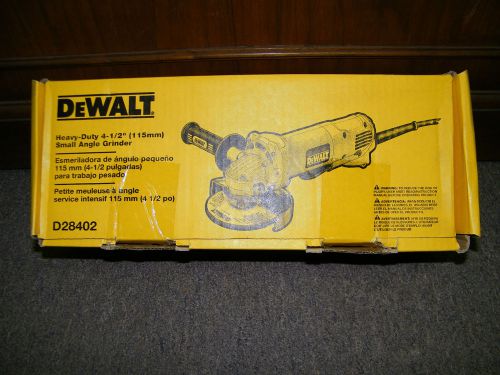 New dewalt heavy duty small 4 1/2&#034; angle grinder corded d28402 for sale