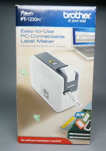 Brother P-Touch PT-1230PC Label Thermal Printer- open box item