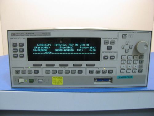 Agilent 83623b high power swept-signal generator, 0.01 - 20 ghz, op001, 004, 008 for sale