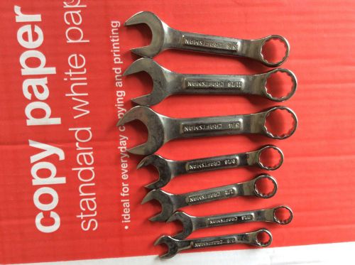 Assorted  stuby craftsman wrenches