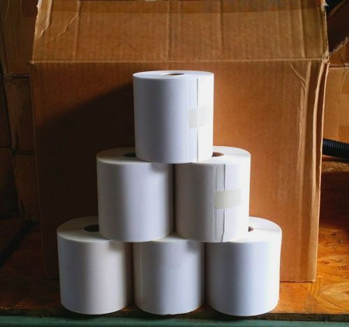 16 rolls of 4 x 6 1&#034; core direct thermal shipping labels- 275/roll &amp; 4400/cs for sale