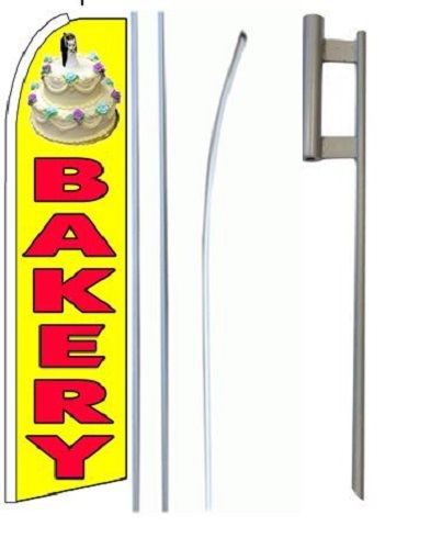 Bakery  King Size  Swooper Flag Sign  W/Complete Set