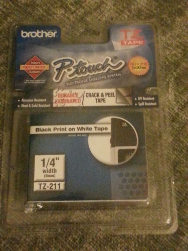 P-Touch by Brother TZ-211 Crack &amp; Peel Tape  Brand New!!