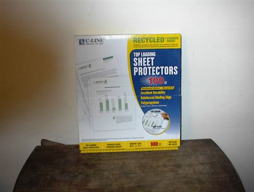 Recycled Polypropylene Sheet Protector, Reduced Glare, 11 x 8 1/2, 100/BX