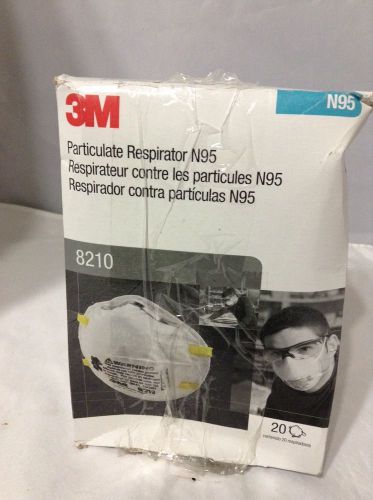 3M 8210  N95 Particulate Disposable Respirator Masks Mask 20 Per Box C50