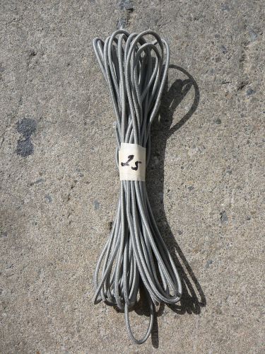 Silver micro nylon coated rubber rope shock cord 1/8&#034; x 25&#039; mini bungee cord for sale