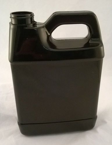 100 new 64 oz F-Style Black Plastic Jug Containers PVC