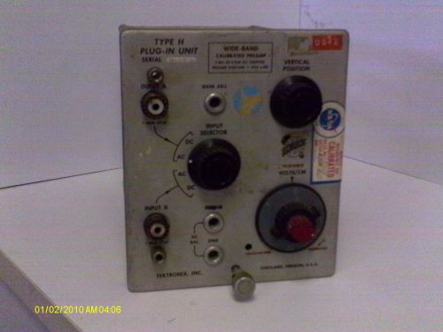 Tektronix Type H Plug -In Unit / Used