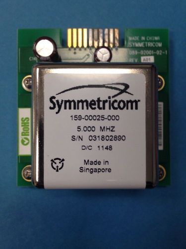 SYMMETRICOM 5.000 mhz precision miniature Oscillator on card ROHS 159-00025-000