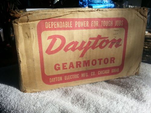 DAYTON gear motor for Parts or Rebuild
