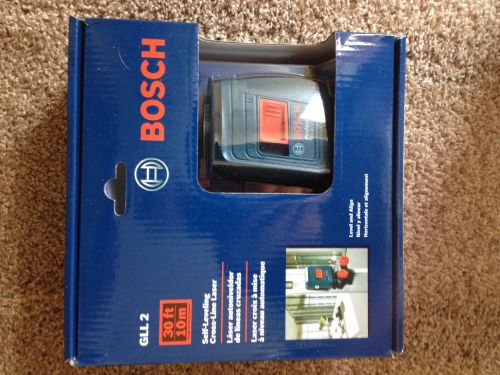 *new* bosch gll 2 self-leveling cross-line laser 30 ft 0601063a10 for sale