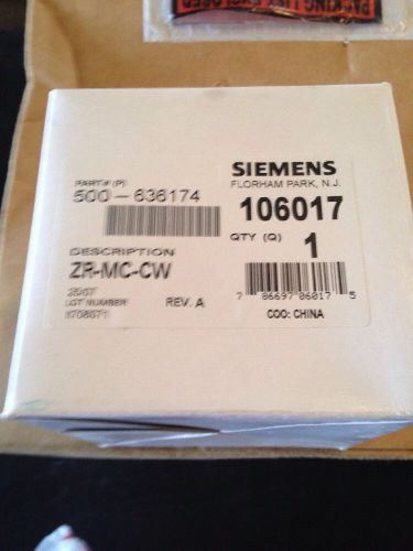 Siemens zr-mc-cw 106017 cieling mount multi candela fire alarm strobe (white) for sale