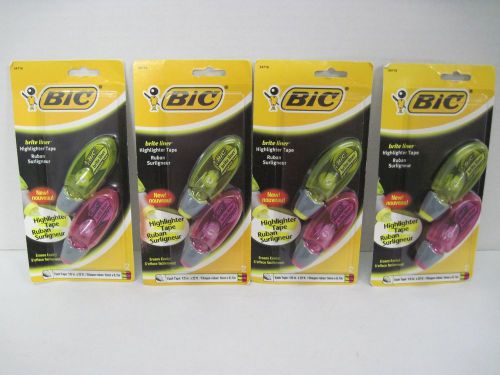Four bic brite liner highlighter tape for sale