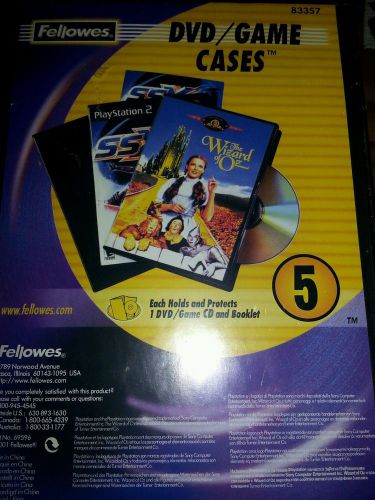 fellowes plastic replacement dvd_game cases
