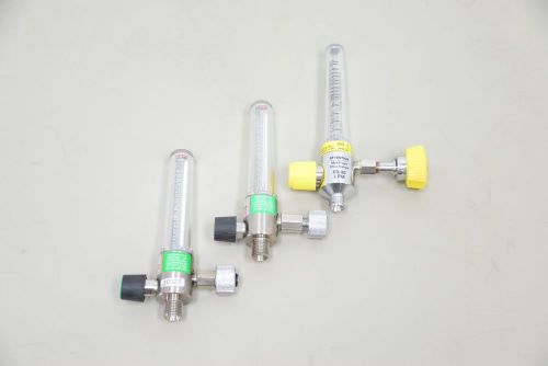 3 piece lot precision medical timeter oxygen flow meter 15 lpm 10327 for sale